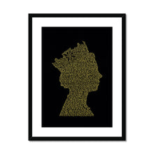 Load image into Gallery viewer, The Queen (gold) - Framed & Mounted Print (A4 size)