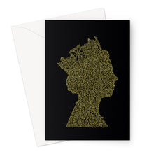 Load image into Gallery viewer, The Queen (gold) - Greeting Card

