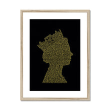 Load image into Gallery viewer, The Queen (gold) - Framed &amp; Mounted Print (A4 size)
