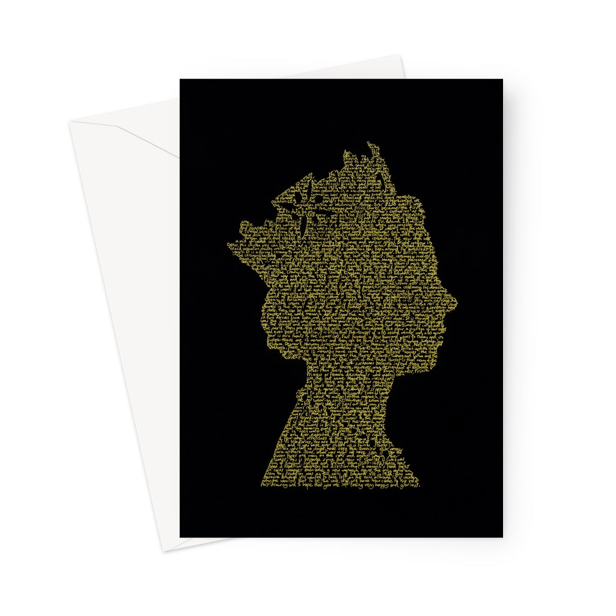 The Queen (gold) - Greeting Card