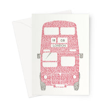 Load image into Gallery viewer, London Bus - Greeting Card
