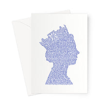 Load image into Gallery viewer, The Queen (blue) - Greeting Card
